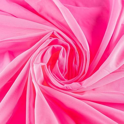 Сетка трикотажная К33-515 ярко-розовый однотонный