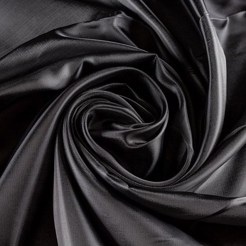 Ткань подкладочная К33-978 графитовый однотонный