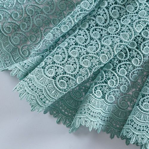 Гипюр-макраме 012-10419 ментоловый