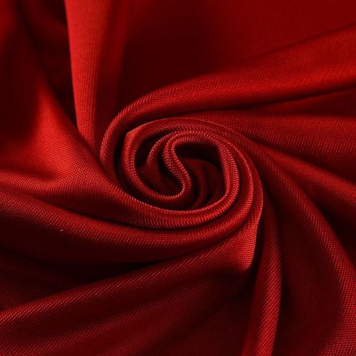 Трикотаж-масло 056-17141 темно-красный однотонный