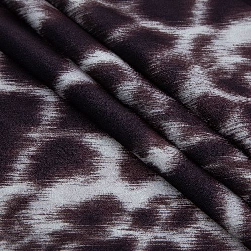 Бархат-лайкра 002-20333 шоколадный принтованный