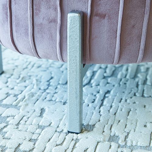 Пуф круглый D 40 см H 46 см розовато-лиловый 521248