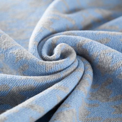 Трикотаж шерстяной вязаный 056-19829 серо-голубой