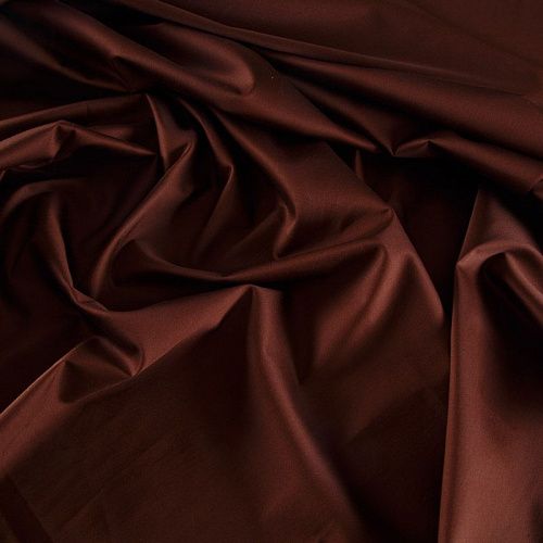 Сатин-коттон стрейч 063-12063 корица однотонный