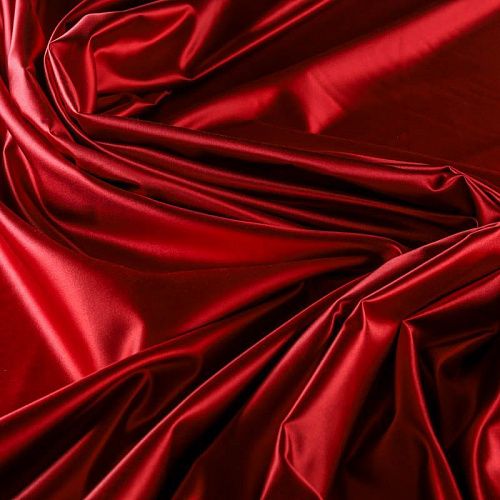 Шелк-тафта К32-469 бордовый однотонный