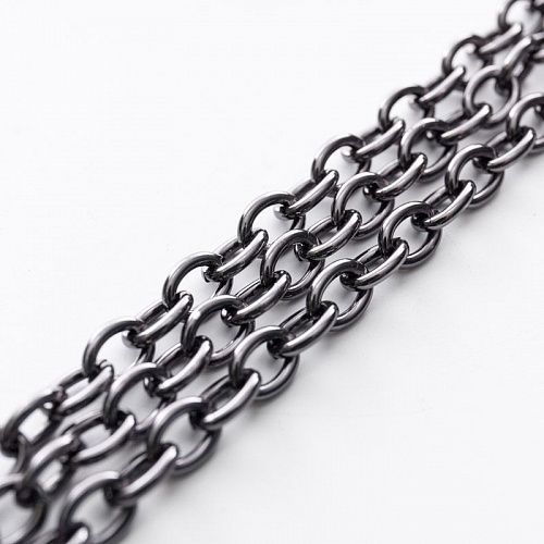 Цепь декоративная 5 мм металл 172-5-под темный никель 