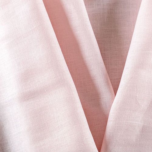 Лен натуральный 035-02889 светло-розовый однотонный