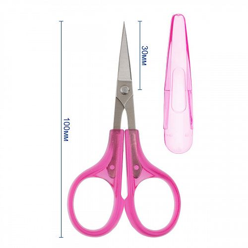 Ножницы Gamma для рукоделия 100 мм ROS-02 розовый
