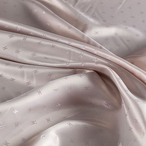 Ткань подкладочная 045-20858 серо-бежевый жаккардовый