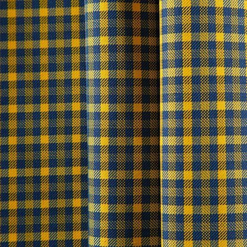 Коттон стрейч 063-12300 желто-синий