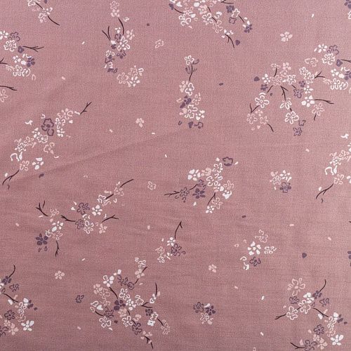 Батист 003-01593 пудрово-розовый принтованный