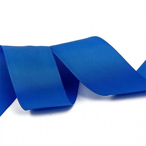 Лента репсовая Ideal в рубчик 38 мм 38-366 ярко-синий