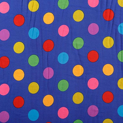 Шифон К33-059 синий принтованный