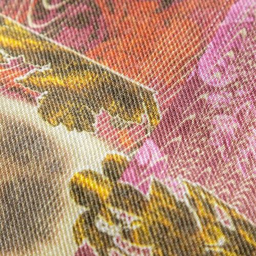 Шерсть плательная 066-02269 хаки принтованный