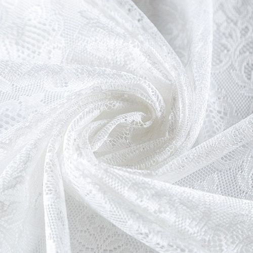 Тюль жаккардовый h-290 см 08-01-01664 молочный