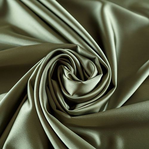 Сатин стрейч 001-07804 фисташковый однотонный