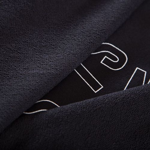 Футер 3-х нитка Moschino 062-19296 черный принтованный