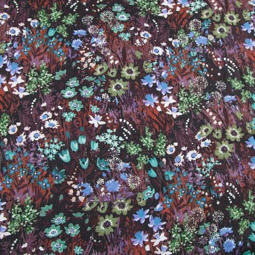 Вискоза 009-12374 черный принтованный