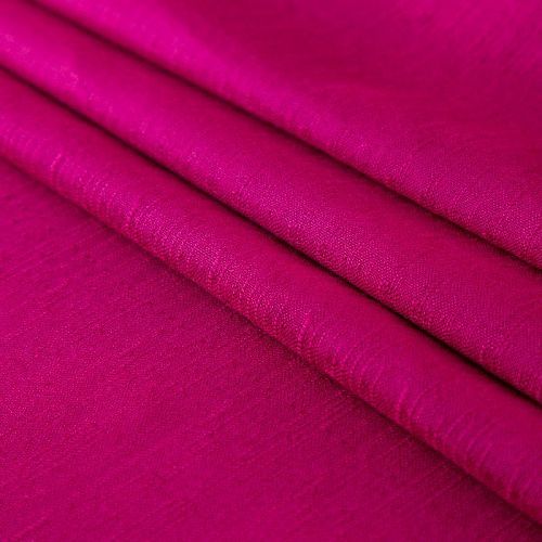 Лен смесовый 035-19889 фуксия однотонный