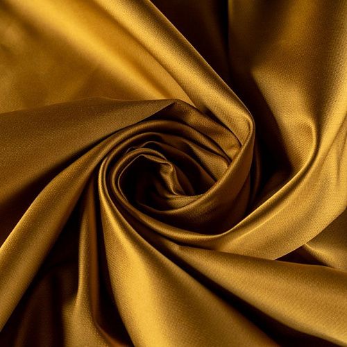 Сатин-тафта К32-462 горчичный однотонный