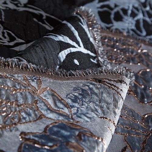 Жаккард Blumarine 017-19082 синий/бронза