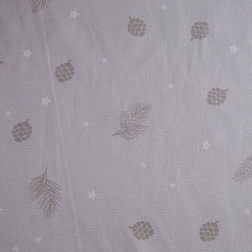 Рогожка 048-15258 светло-серый принтованный