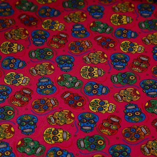 Поплин 063-16606 фуксия принтованный