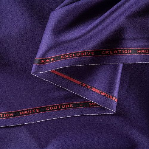 Ткань костюмная К29-480 чернильный однотонный