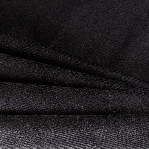 Вельвет К29-611 черный однотонный