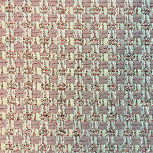 Твид шанель 052-11653 розово-молочный