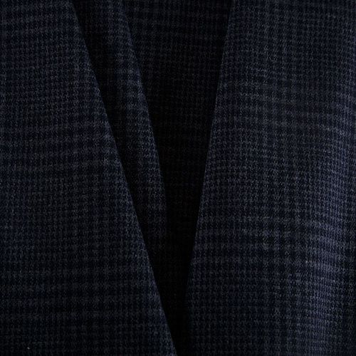 Трикотаж 056-14617 темно-синий принтованный