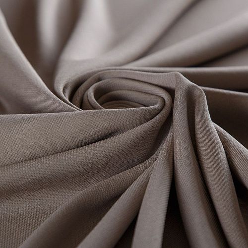 Трикотаж 056-16142 серо-бежевый однотонный