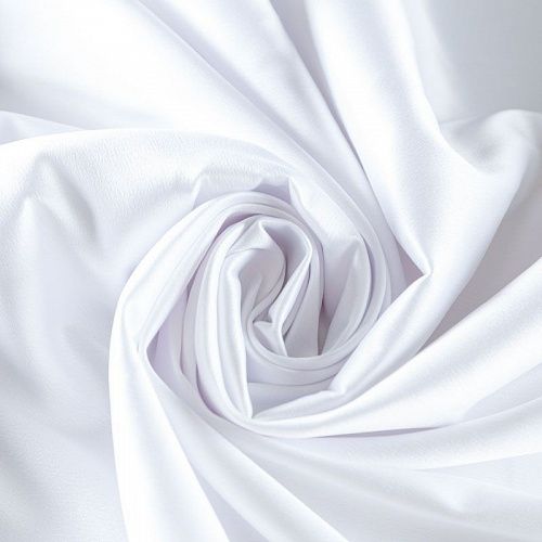 Сатин стрейч 001-08133 белый однотонный