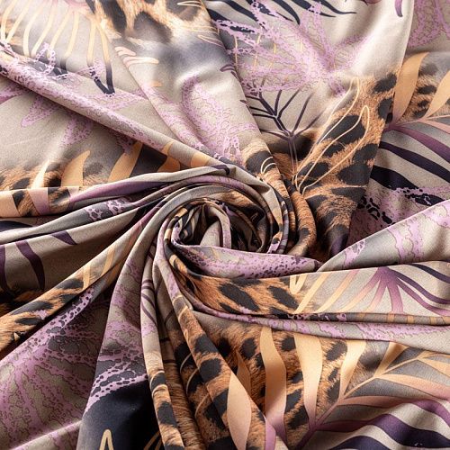 Вискоза "Лоренцо" 036-01527 песочно-бежевый принтованный