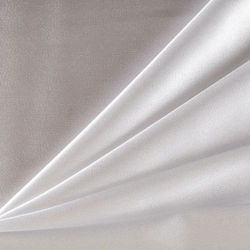 Креп-сатин К33-863 белый однотонный