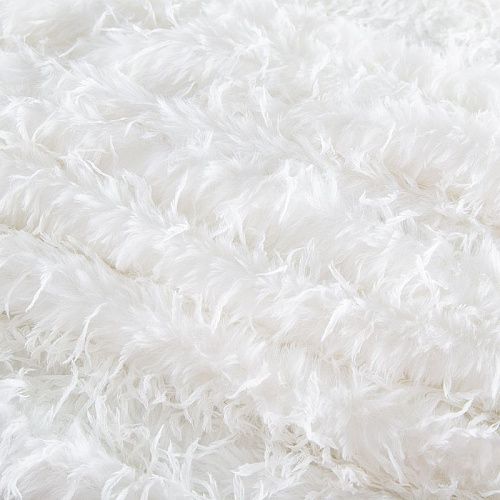 Мех/перо искусственный на трикотажной основе 037-20747 белый