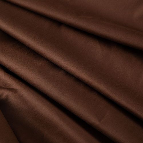 Поплин стрейч 063-20010 шоколадный однотонный
